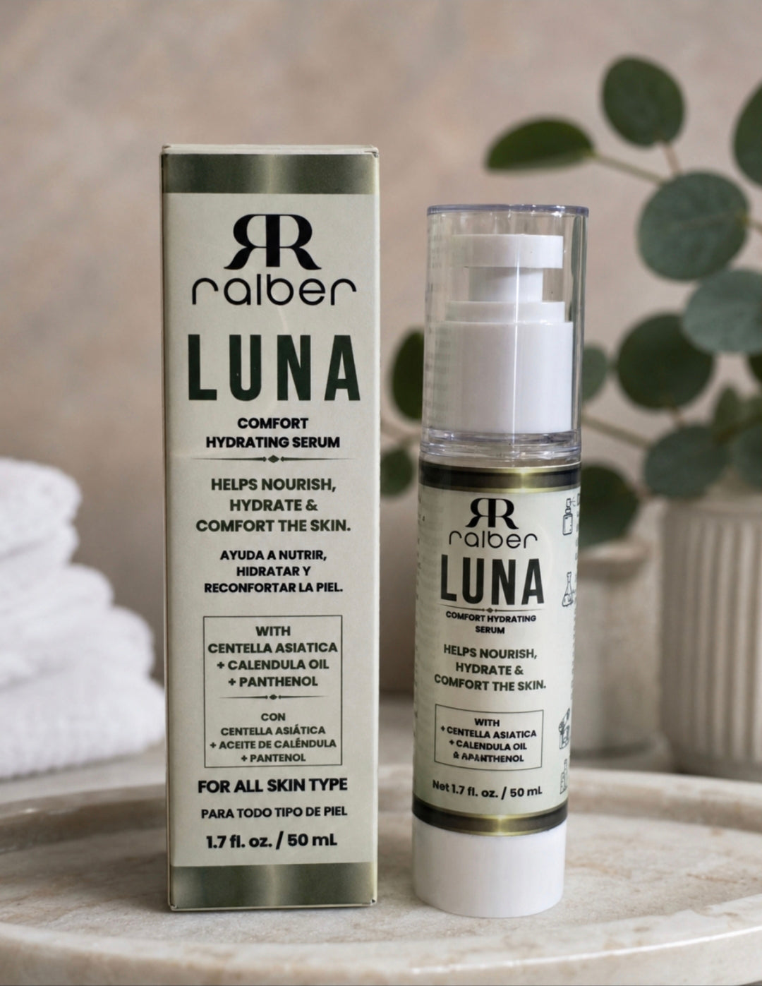 Ralber LUNA Comfort Hydrating Serum – Hydrating Facial Serum with Centella Asiatica