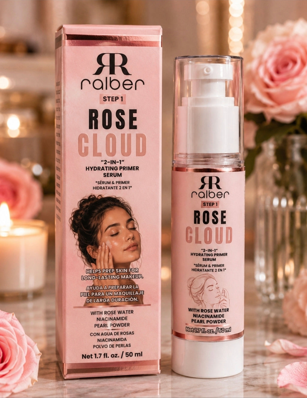 Ralber Rose Cloud 2-in-1 Hydrating Primer Serum