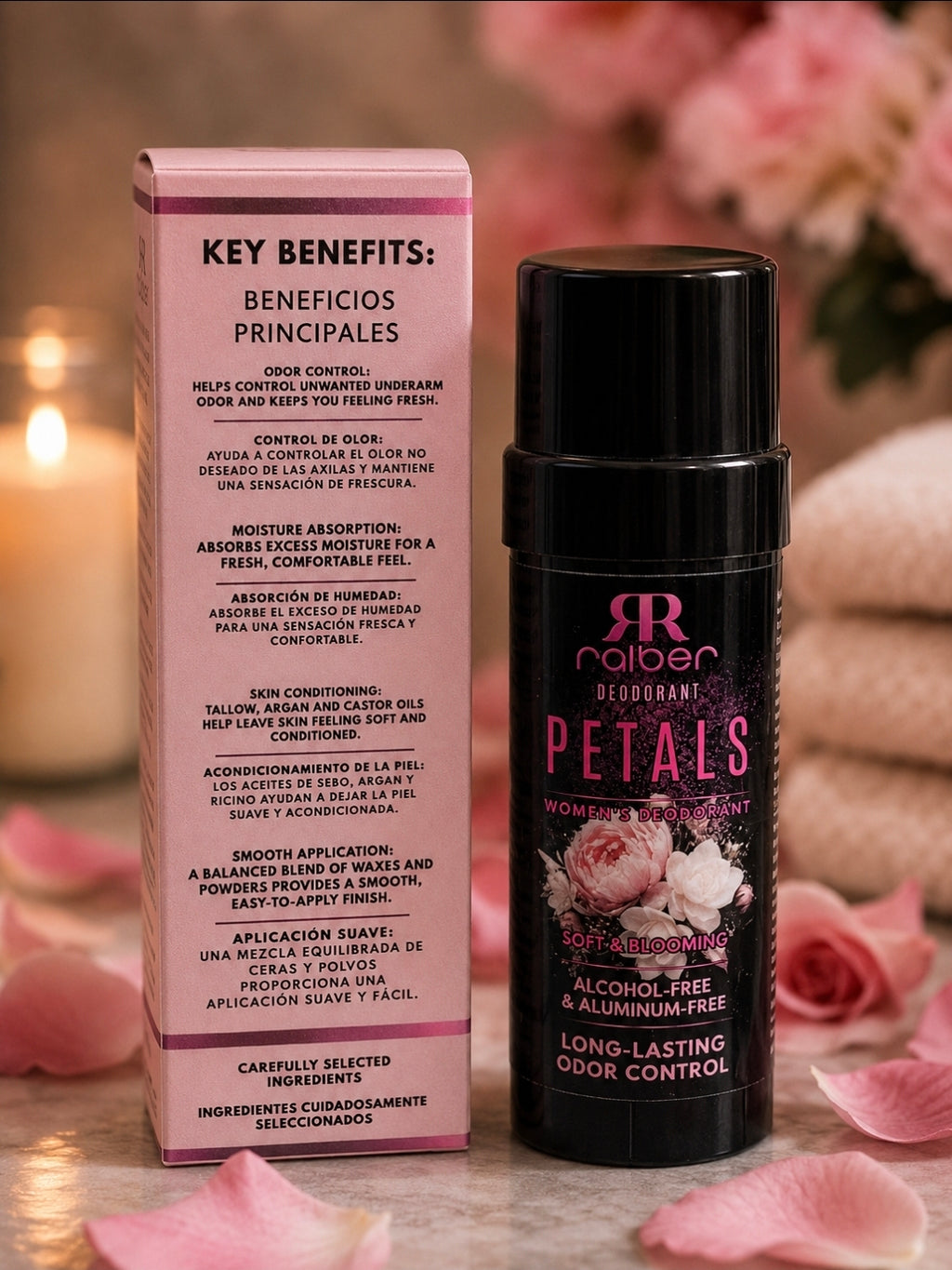 Ralber Petals — Women’s Deodorant | Alcohol-Free & Aluminum-Free