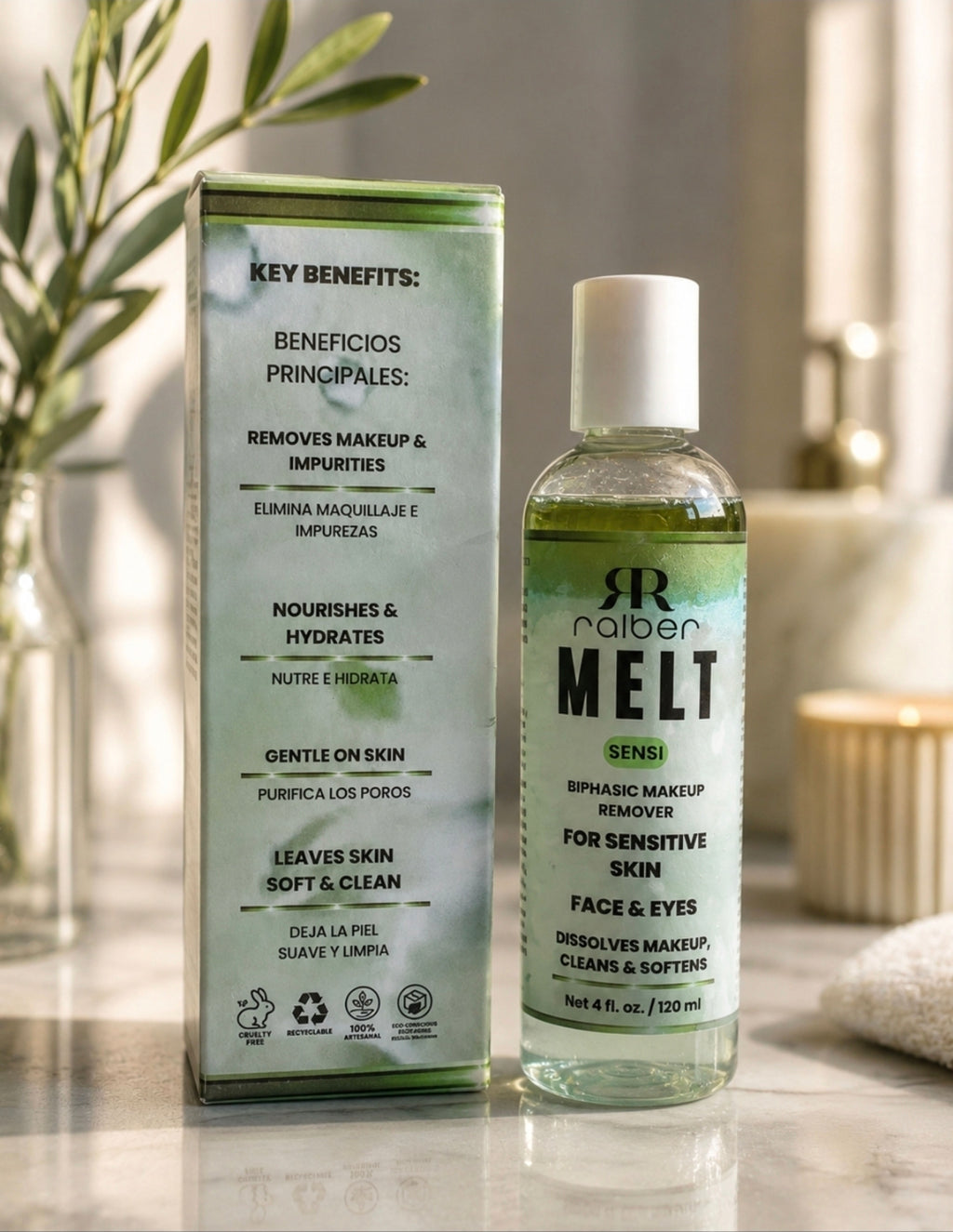 Ralber MELT SENSI –  Bi-Phase Makeup Remover for Face & Eyes