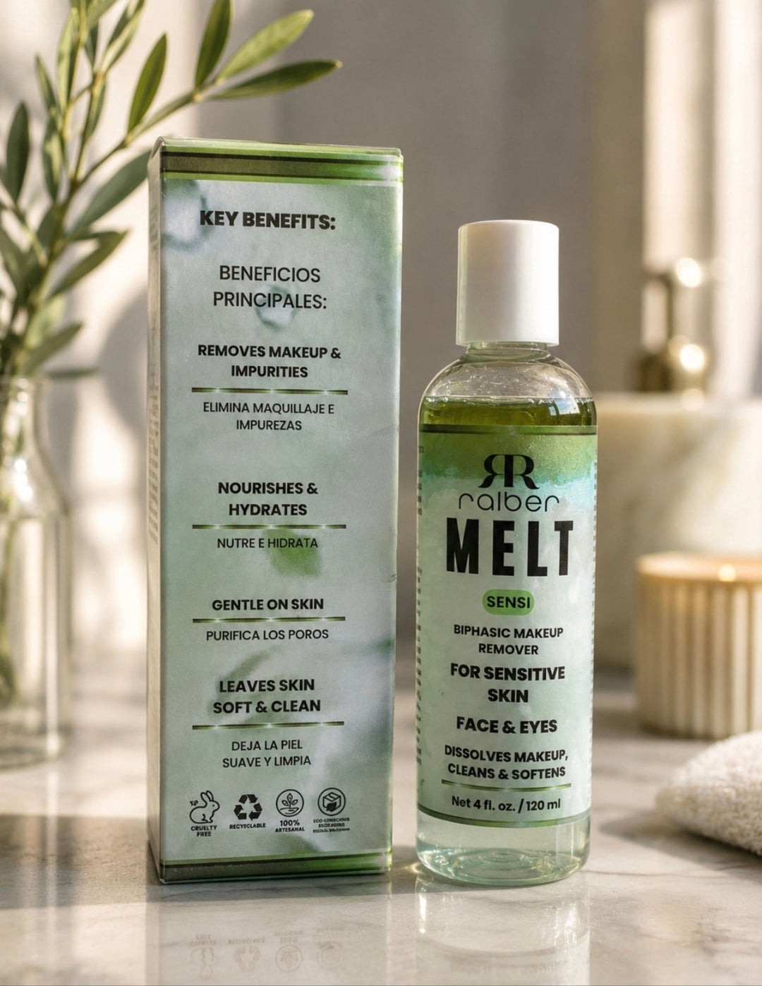 Ralber MELT SENSI –  Bi-Phase Makeup Remover for Face & Eyes