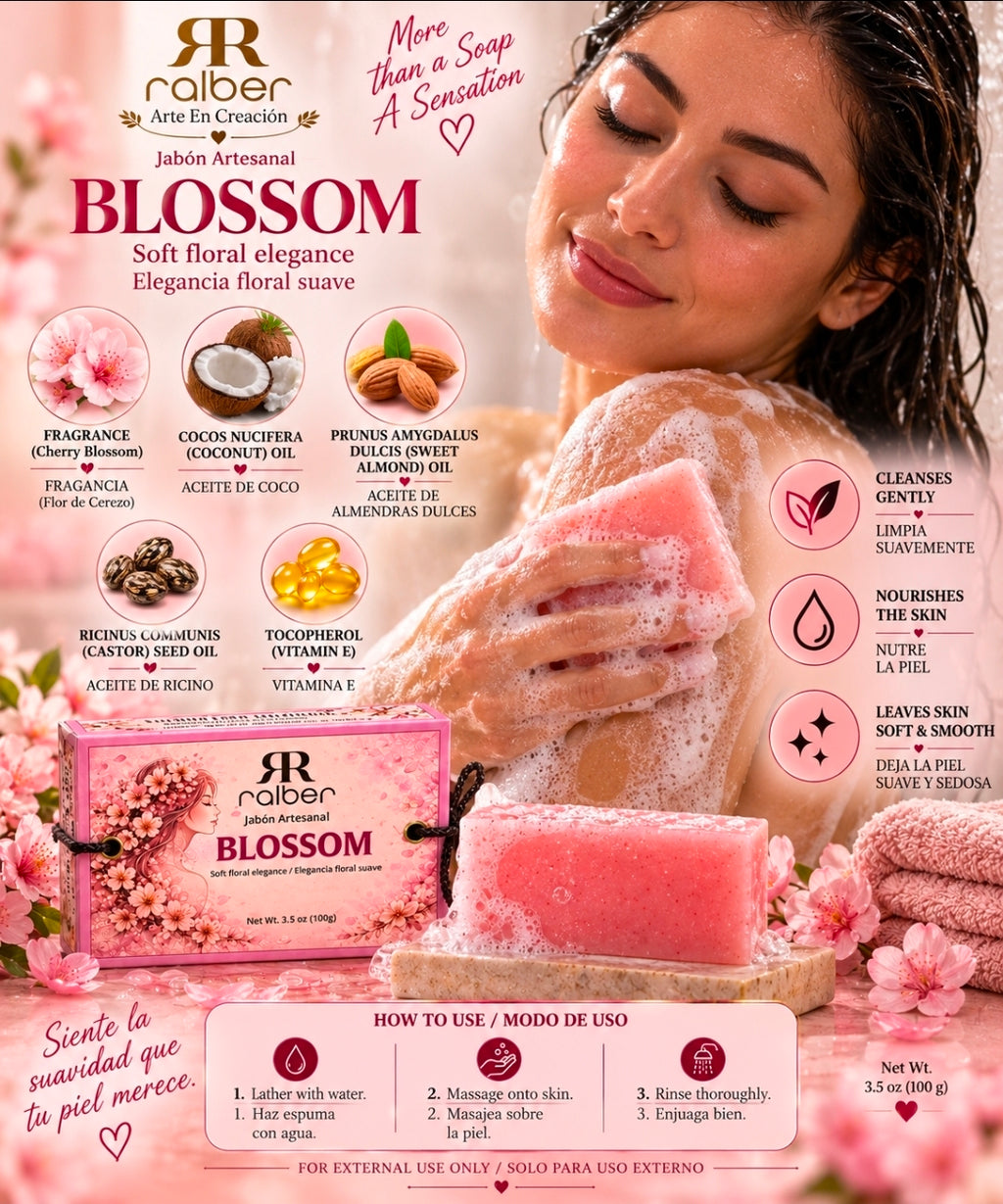 Ralber Blossom – Artisan Soap | Cherry Blossom | 3.5 oz (100 g)