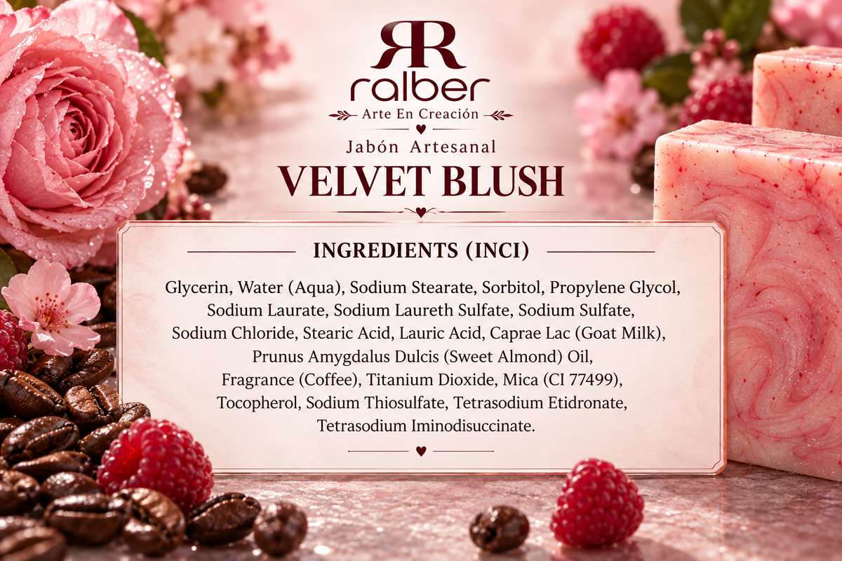 Ralber Velvet Blush – Artisan Soap | Coffee & Sweet Almond | 3.5 oz (100 g)