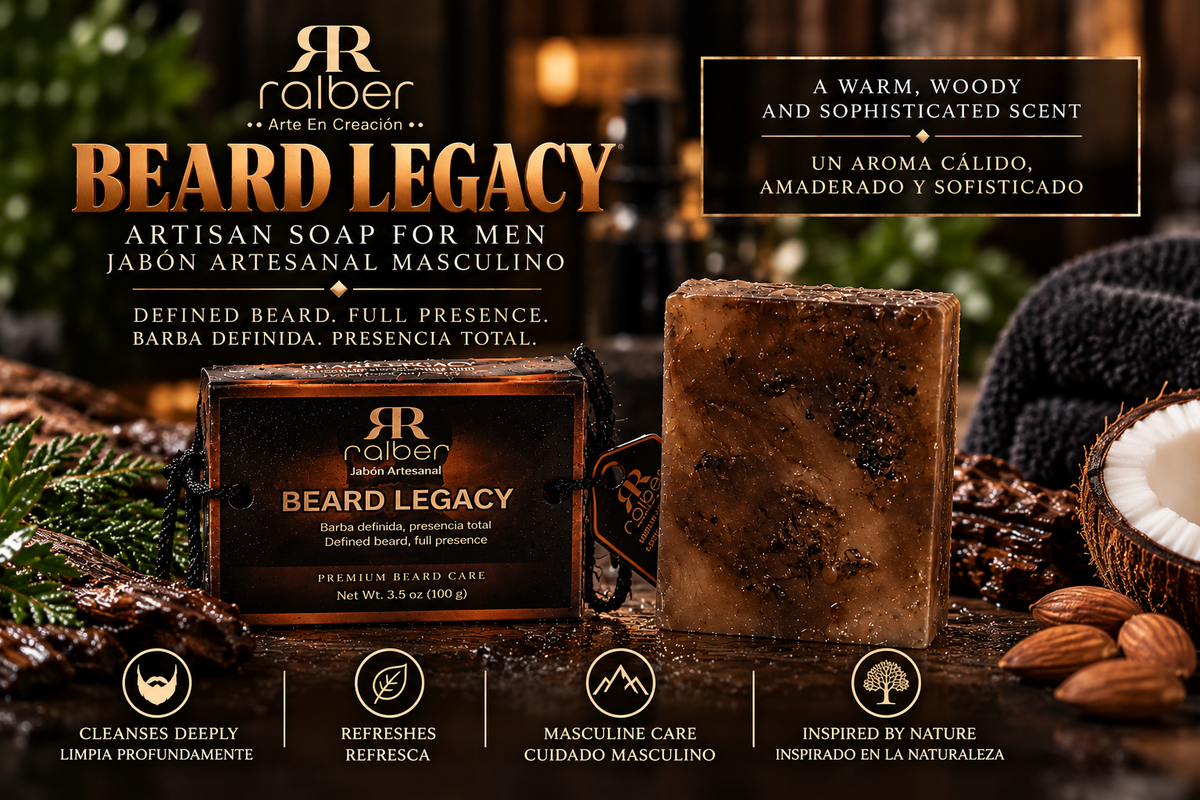 Ralber Beard Legacy – Premium Artisan Beard Soap, 3.5 oz (100 g)