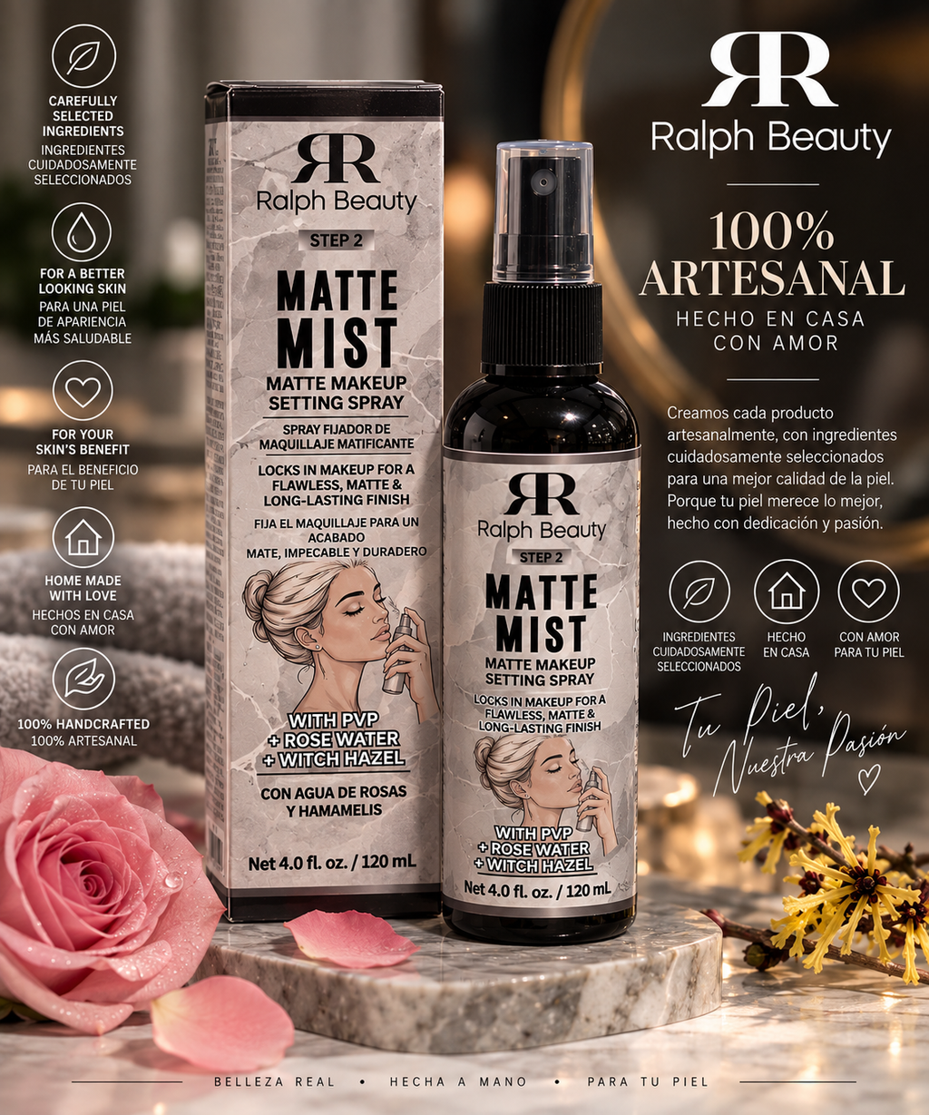 Ralber  Matte Mist — Matte Makeup Setting Spray, 4.0 fl oz / 120 mL