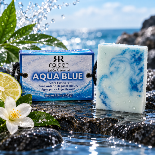 Ralber Aqua Blue Artisan Soap
Net Wt. 3.5 oz (100 g)