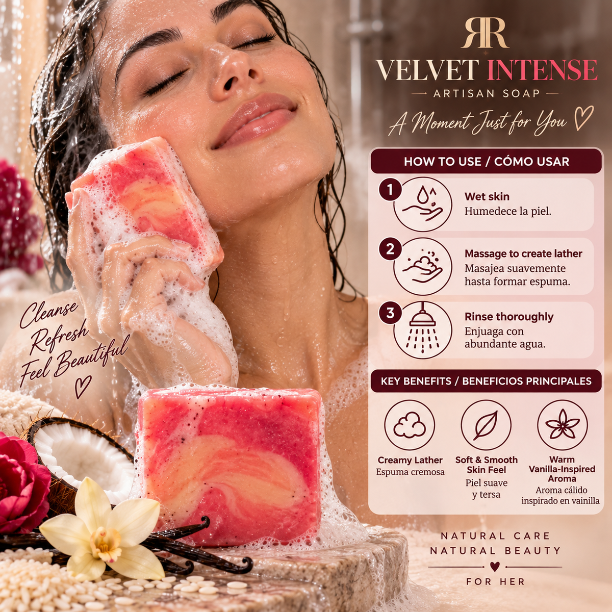 Ralber Velvet Intense Artisan Soap – 3.5 oz (100 g)