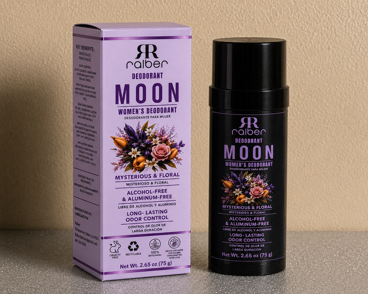 Ralber Moon Women’s Deodorant – Mysterious & Floral, Alcohol-Free & Aluminum-Free