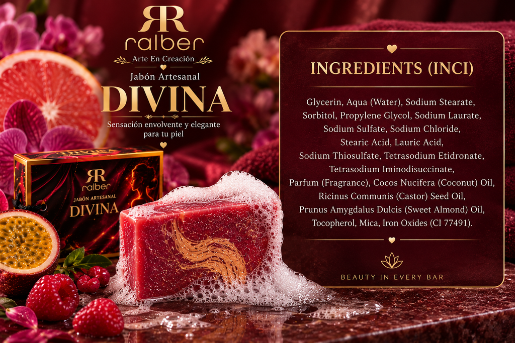 Ralber DIVINA – Artisan Soap | Fruity Floral & Elegant | 3.5 oz (100 g)