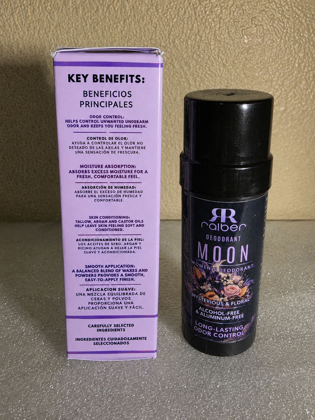 Ralber Moon Women’s Deodorant – Mysterious & Floral, Alcohol-Free & Aluminum-Free