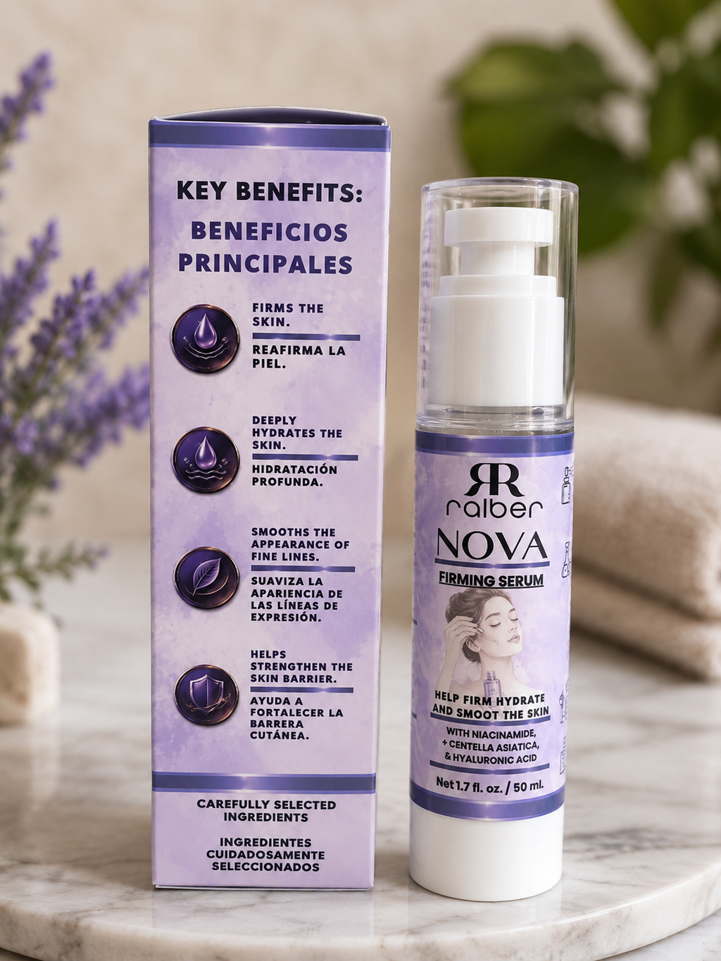 Ralber NOVA Firming Serum – Niacinamide, Centella Asiatica & Hyaluronic Acid, 50 mL