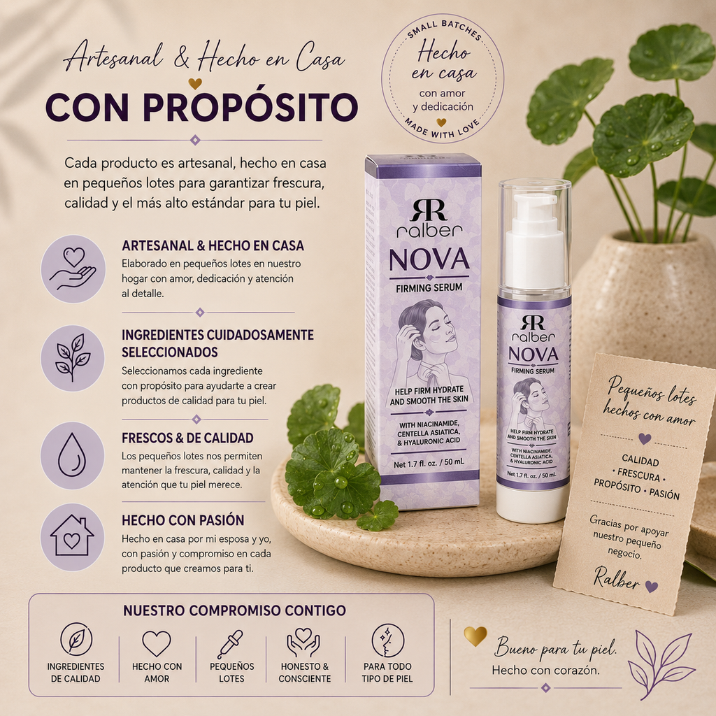Ralber NOVA Firming Serum – Niacinamide, Centella Asiatica & Hyaluronic Acid, 50 mL