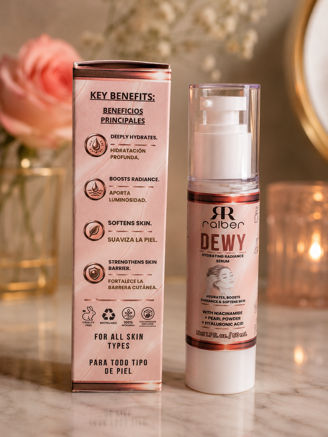 Ralber DEWY Hydrating Radiance Serum – 1.7 fl oz / 50 mL