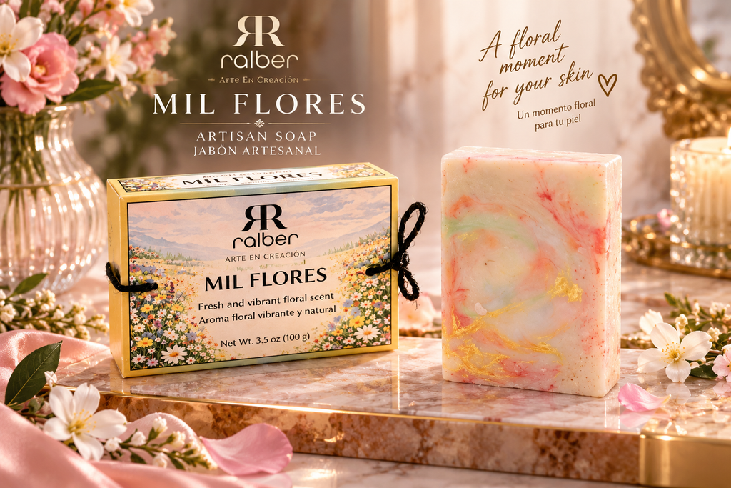 Ralber Mil Flores Artisan Soap – Fresh Floral Scent – 3.5 oz (100 g)