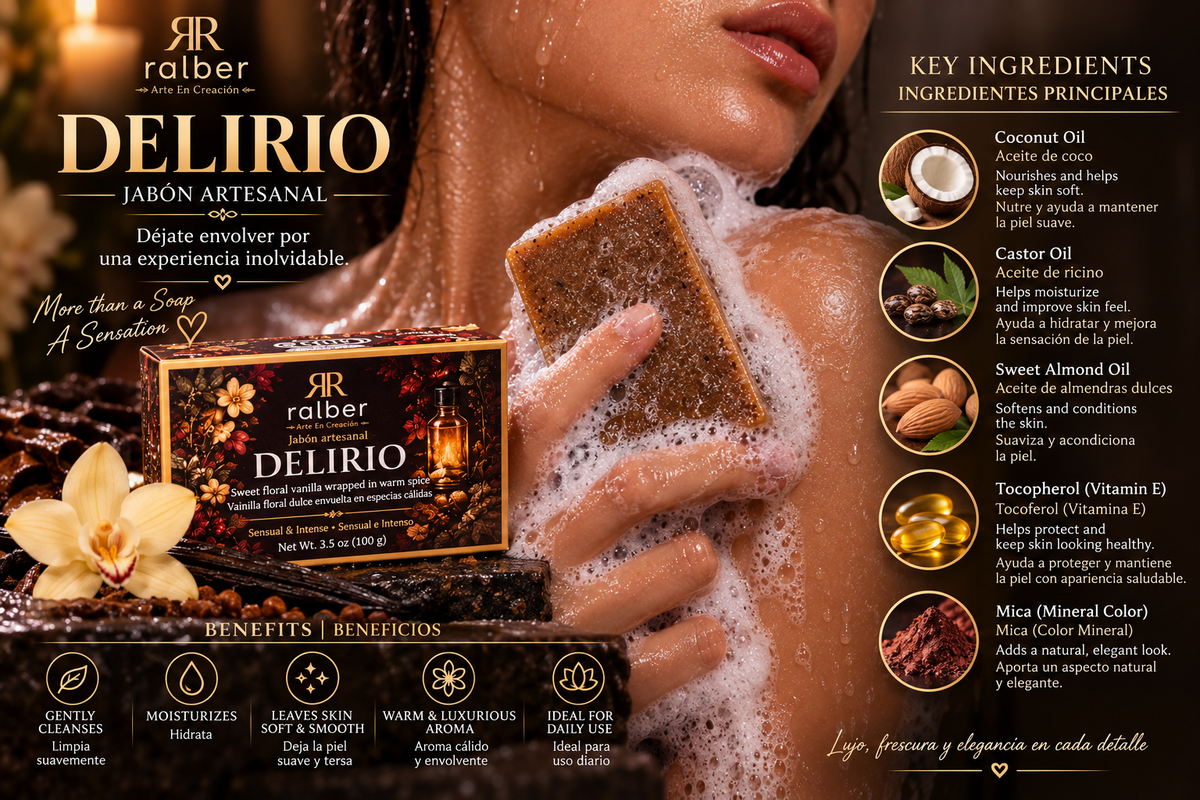 Ralber Delirio Artisan Soap – 3.5 oz (100 g)