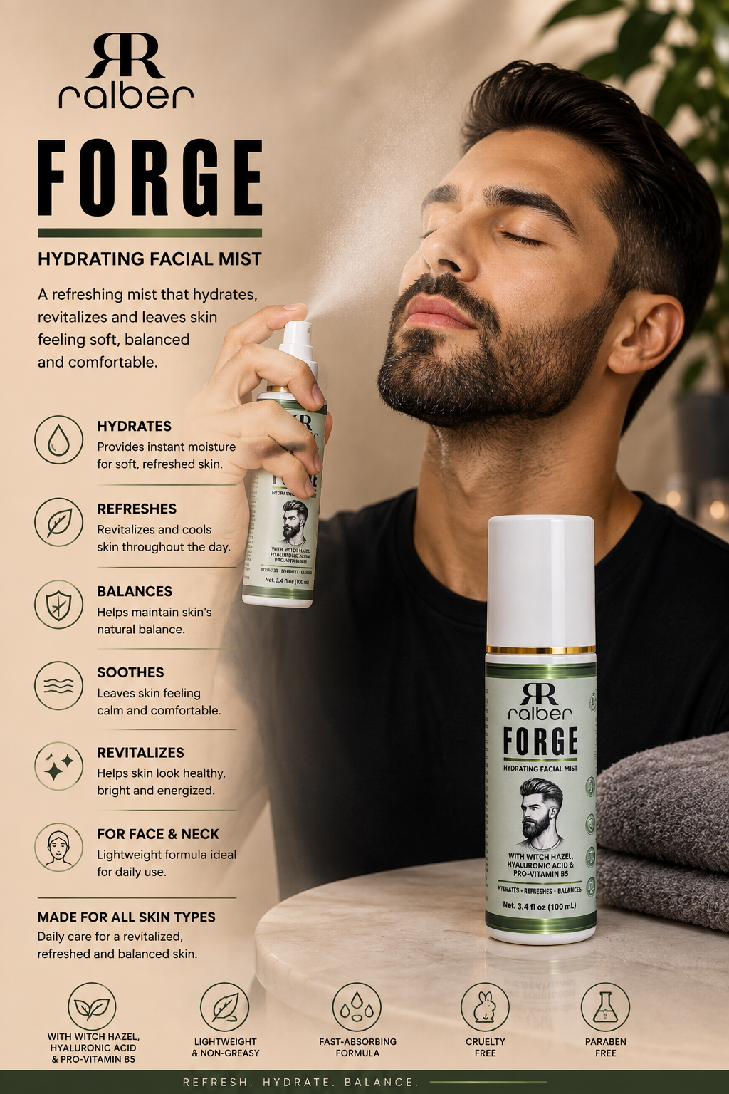 Ralber FORGE Hydrating Facial Mist –