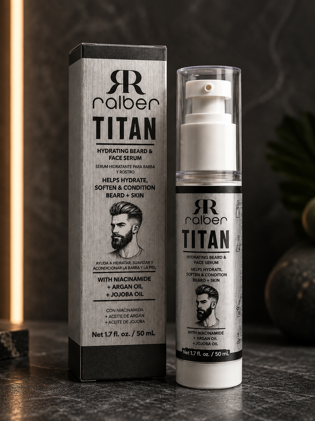 RALBER TITAN Hydrating Beard & Face Serum 50 mL / 1.7 fl. oz.