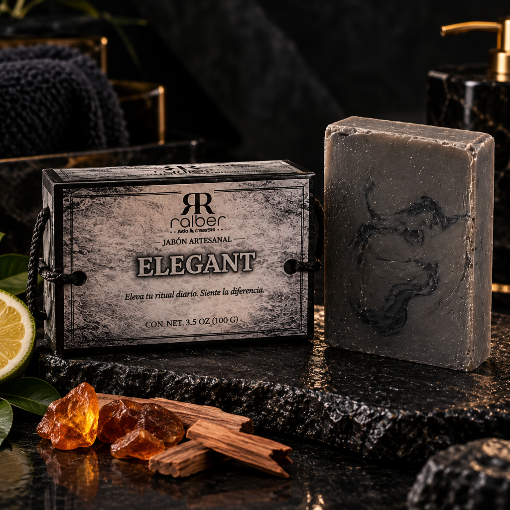 Ralber ELEGANT — Artisan Soap for Men |Citrus, Amber & Sandalwood | 3.5 oz (100 g)